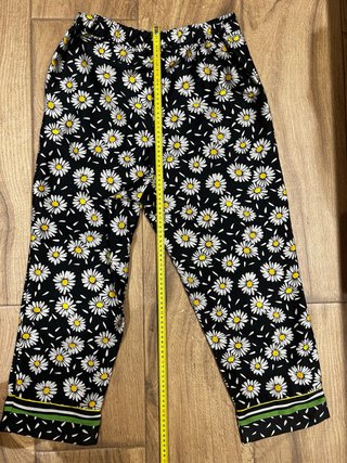 Pantalones Harem Mujer Talla M Estampado Flores