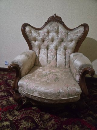 2 Butacas Tapizadas Madera