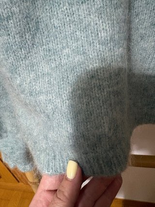 Cardigan Mia Sézane Talla Única Verde Azulado