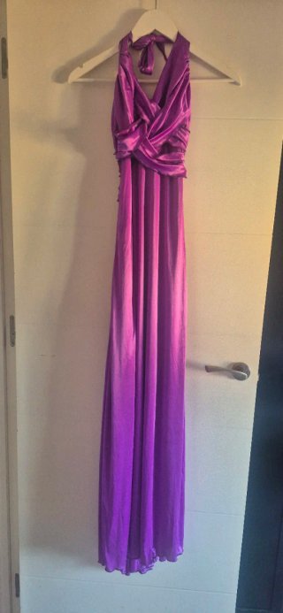 Vestido de fiesta púrpura talla única