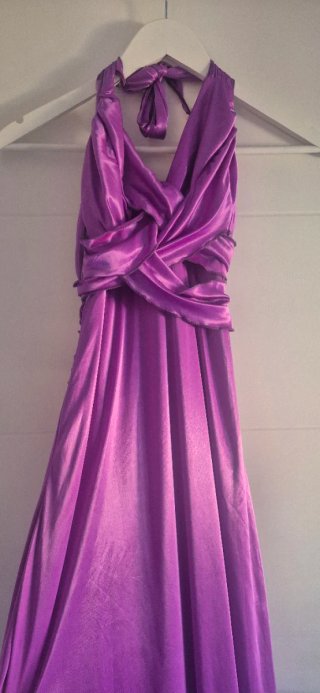 Vestido de fiesta púrpura talla única
