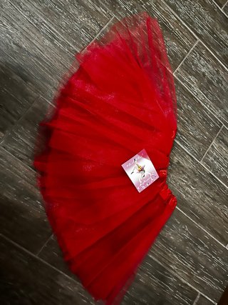 Tutu infantil rojo