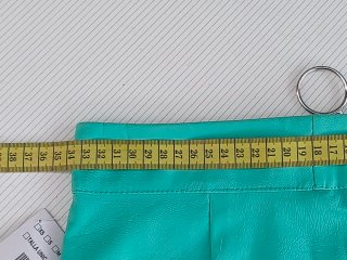 Falda mini polipiel efecto piel