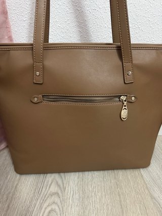 Bolso Tote Beverly Hills Polo Club Beige/Marrón