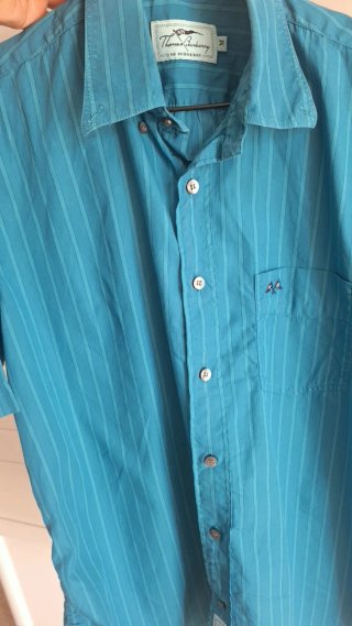 Camisa Burberry Talla M Rayas Azules