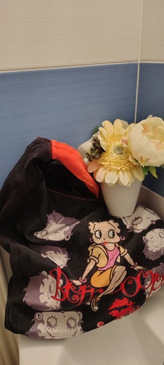Bolso Betty Boop Negro con Diseño