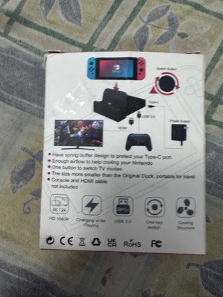 Base Carga Nintendo Switch HDMI USB 3.0 484890