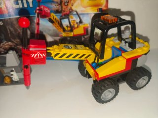 Lego City 60185 martillo hidraulico minero