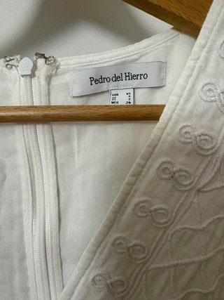 Vestido Pedro del Hierro blanco