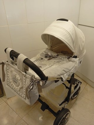 Carro de bebé Hunama blanco
