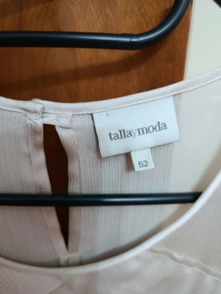 Blusa Talla Moda Crema Talla 52