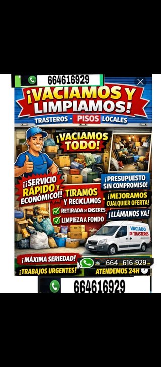 Vaciados de casas, trasteros y locales