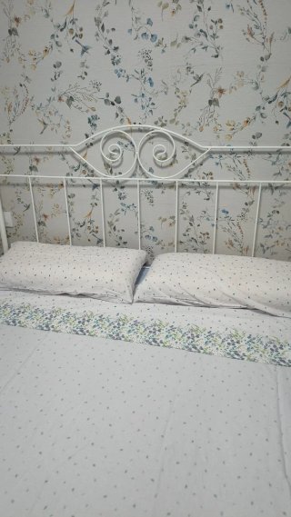 Cabecero forja blanco