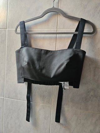 Top Cargo Zara Verde Oscuro Tirantes