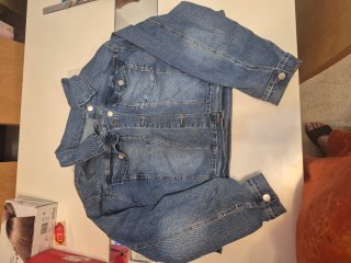 Cazadora talla grande vaquera azul
