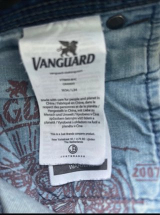 Vaqueros Vanguard Talla 44 Azul