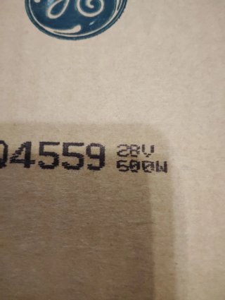 Lámpara GE 500W Vidrio