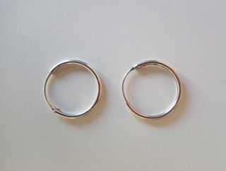 PENDIENTES PLATA DE LEY - AROS 1,8 CM - NUEVOS