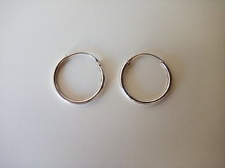 PENDIENTES PLATA DE LEY - AROS 1,8 CM - NUEVOS