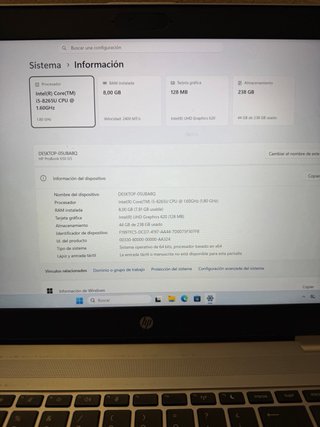 Portátil HP i5
