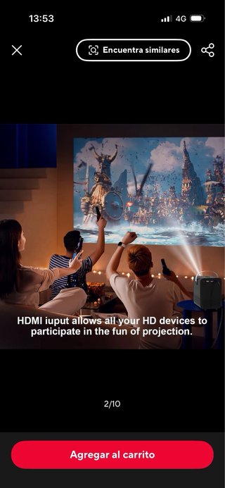 Proyector HONGTOP Android 4K