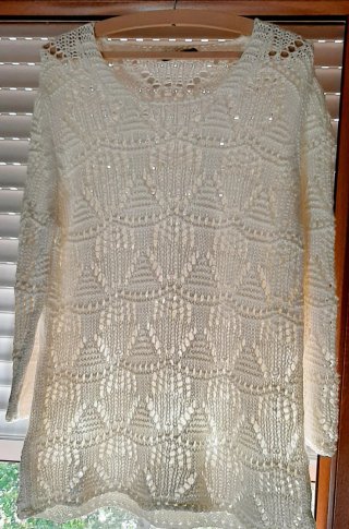 Jersey Crochet Blanco Talla Única