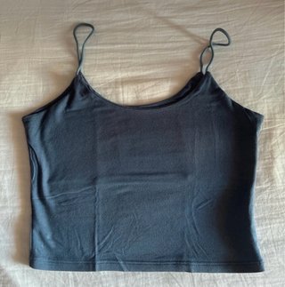 Top elasticizzato blu