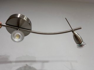 Lámpara de techo plateada