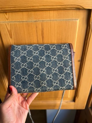 Borsa Gucci Dionysus Mini GG Denim Blu