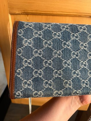 Borsa Gucci Dionysus Mini GG Denim Blu