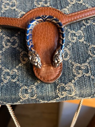 Borsa Gucci Dionysus Mini GG Denim Blu