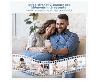 Cámara Vigilancia Bebés ieGeek 1080P PTZ