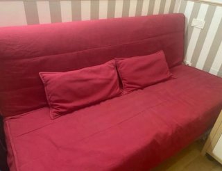 Sofá cama rojo Ikea Beddinge