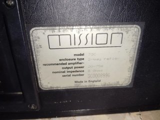 Altavoz Mission Negro/Marrón,70 vatios,.