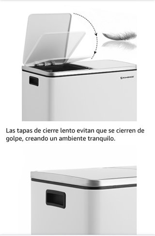 Cubo basura SONGMICS 2x24L