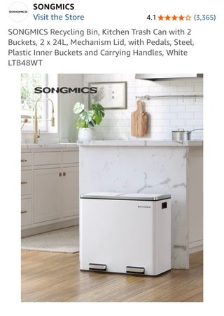 Cubo basura SONGMICS 2x24L