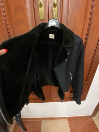 Chaqueta borreguito negra
