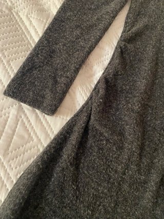 Vestido de lana gris
