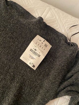 Vestido de lana gris