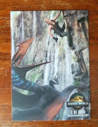 Tarjeta Cinesa Jurassic World El Reino Caído