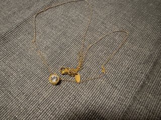 Collar Lotus Circonita Baño Oro Nuevo
