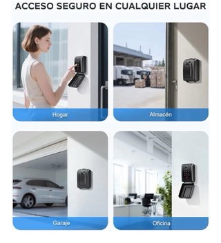 Caja Seguridad Llaves Exterior Combinación 12 Dígi