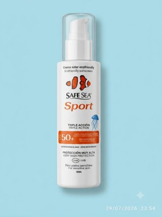 Crema solar Safe Sea SPF50 repele medusas