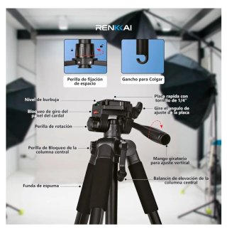Renkai Tripode 182cm Cámara Profesional
