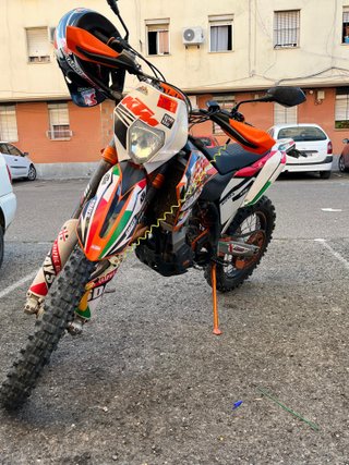 KTM 250 EXC Enduro Moto Naranja/Blanca