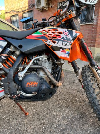 KTM 250 EXC Enduro Moto Naranja/Blanca