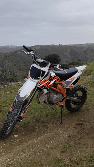Pit Bike Kayo TT160 XXL Naranja/Blanca
