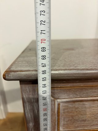 Mesita de noche provenzal madera