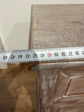 Mesita de noche provenzal madera