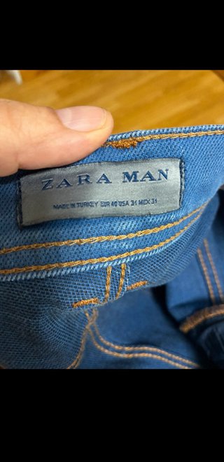Pantalones Zara Hombre Azules